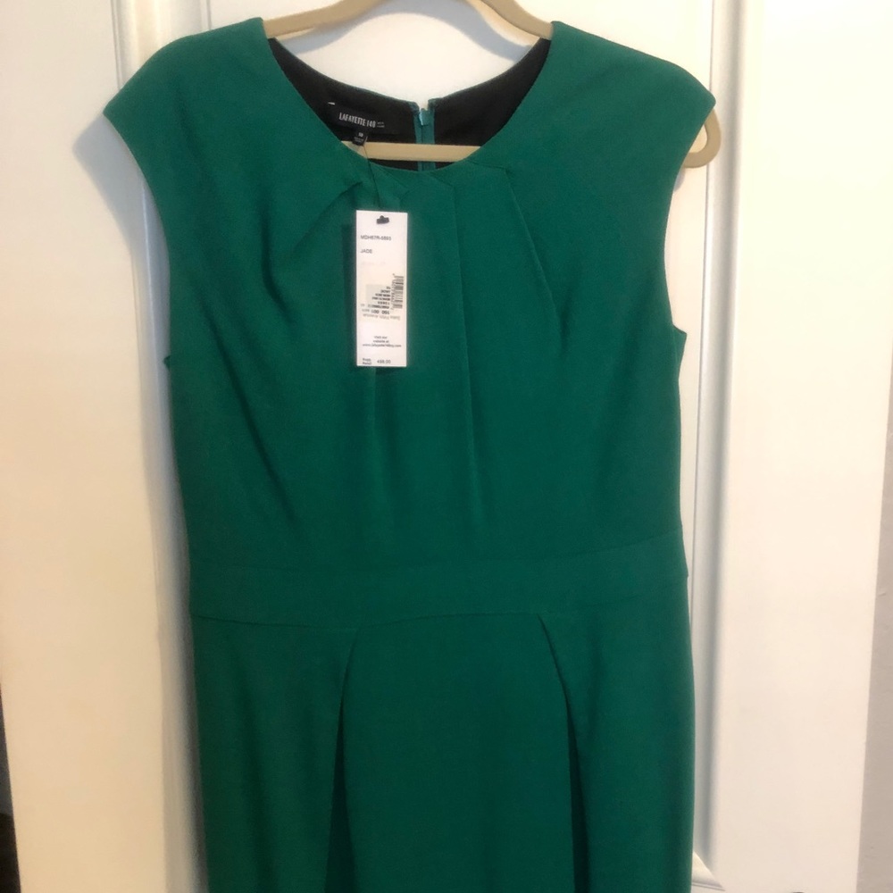 💚NEW💚 Lafayette 148 Fully Lined Jade Green Dress